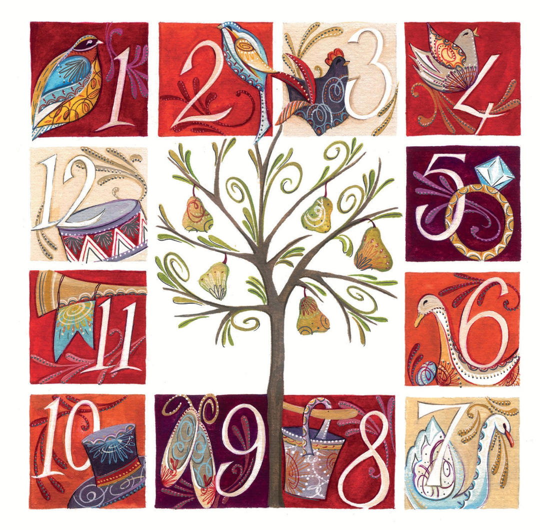 Twelve Days of Christmas | Twin pack of Christmas cards | Katharine ...