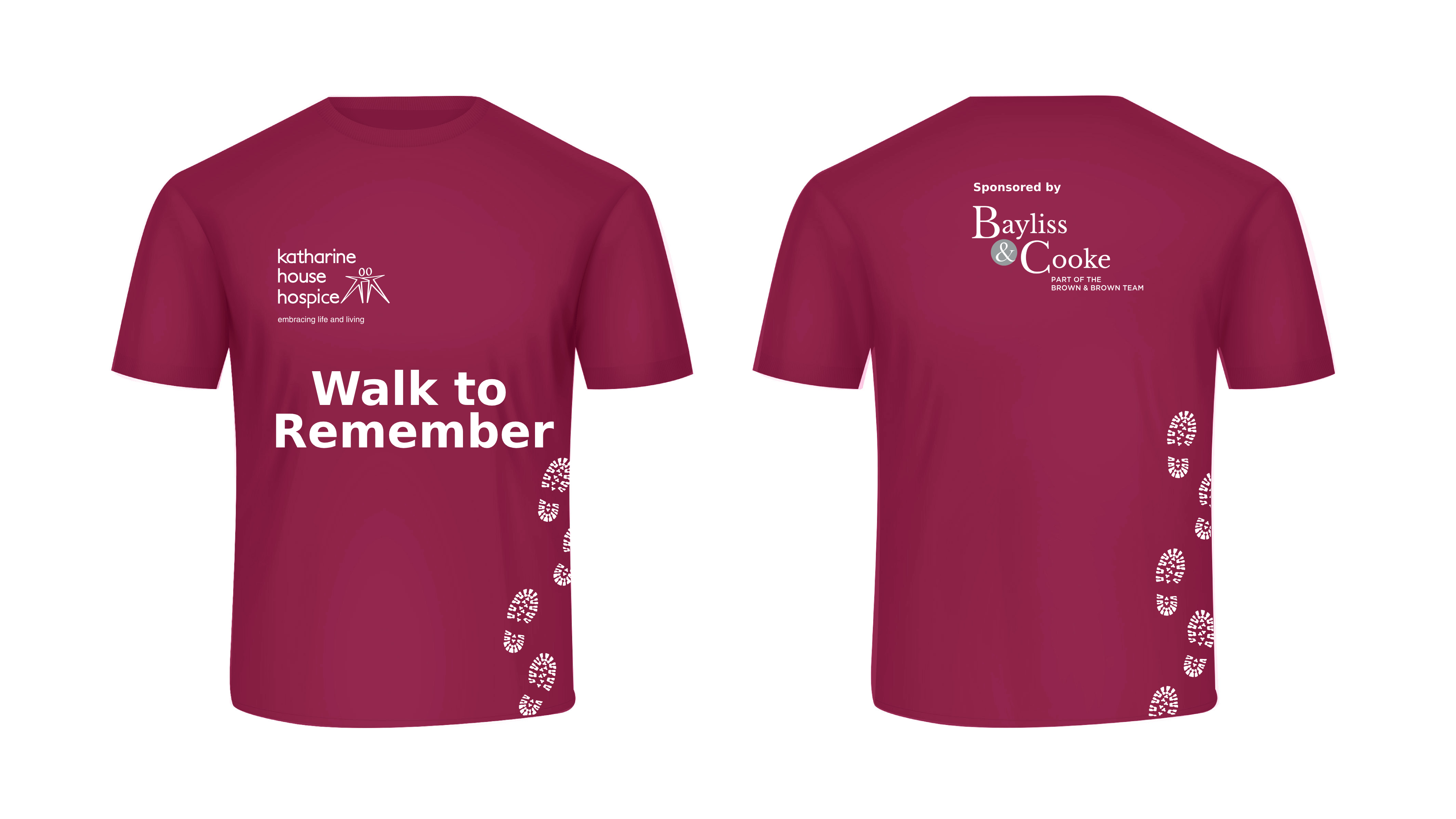 Walk to Remember 2024 Tshirt front and back view