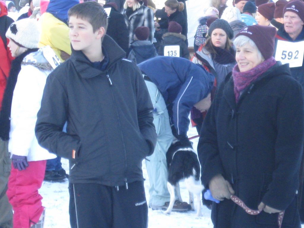 Jean and grandson Jack at Katharine House Hospice Winter Walk 2010